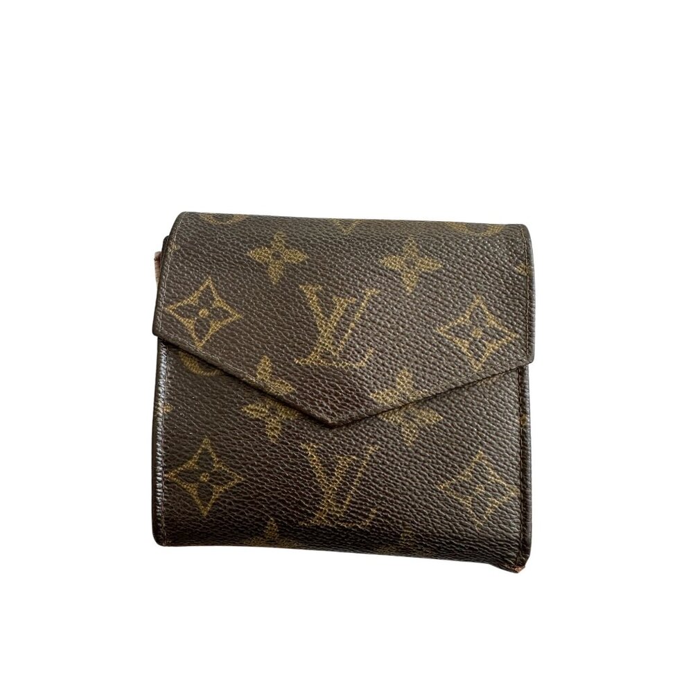 LOUIS VUITTON Brown Elise Monogram Snap Wallet - Picture 11 of 12